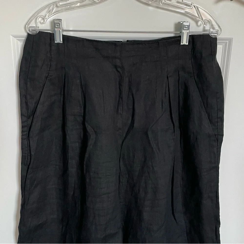 Banana Republic Mia 100% linen cropped wide leg Pants 35173